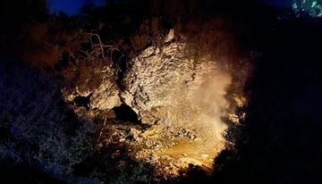 Picture of Geyser by Night Te Puia Light Trails - new